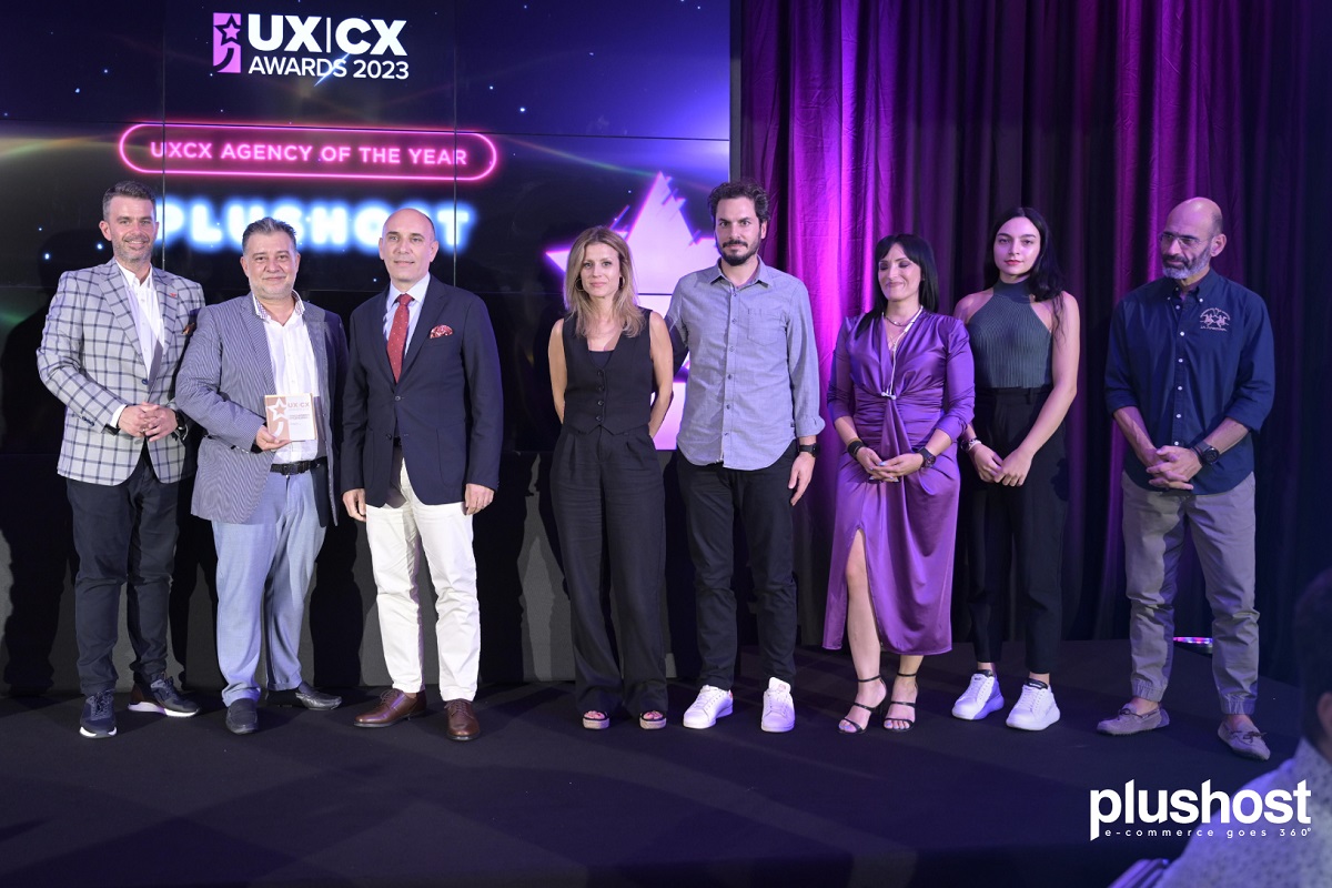 Η Plushost αναδείχτηκε Agency of The Year στα UX | CX Awards 2023