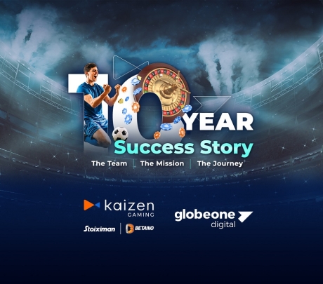 Globe One Digital και Kaizen Gaming συμπληρώνουν 10 χρόνια επιτυχημένης συνεργασίας