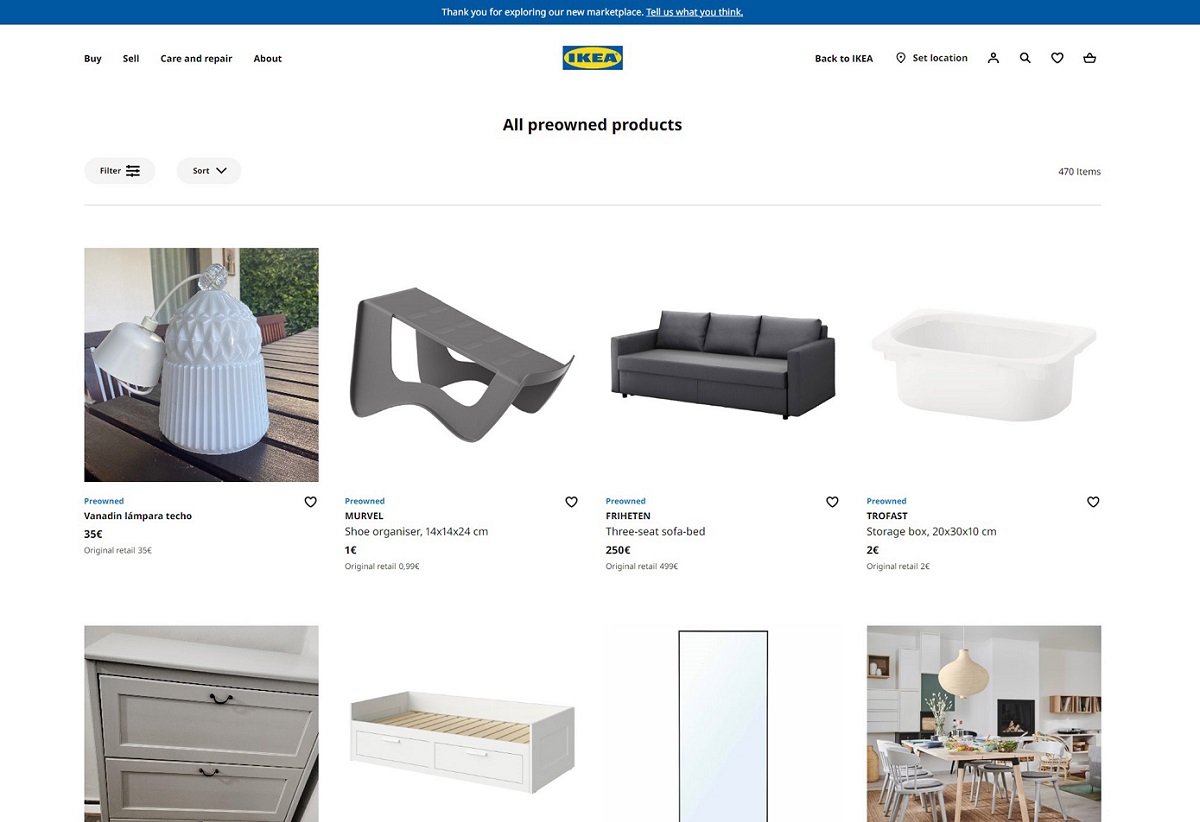 Η IKEA λανσάρει marketplace μεταχειρισμένων επίπλων