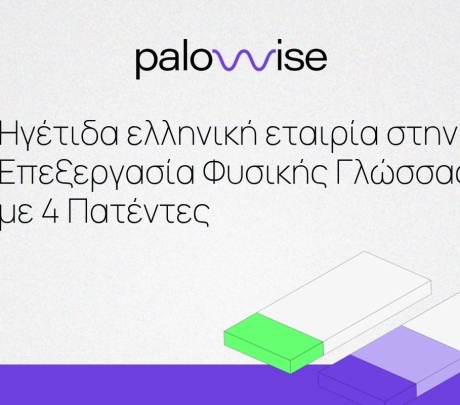 Palowise: Ηγέτιδα ελληνική εταιρία στην Επεξεργασία Φυσικής Γλώσσας με 4 πατέντες