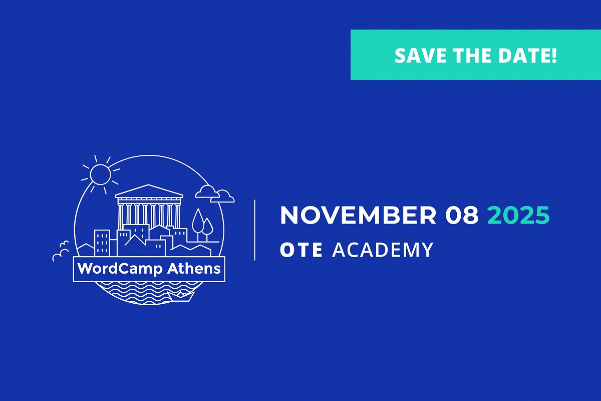 Το WordCamp Athens 2025 έρχεται 8 Νοεμβρίου στο OTE Academy