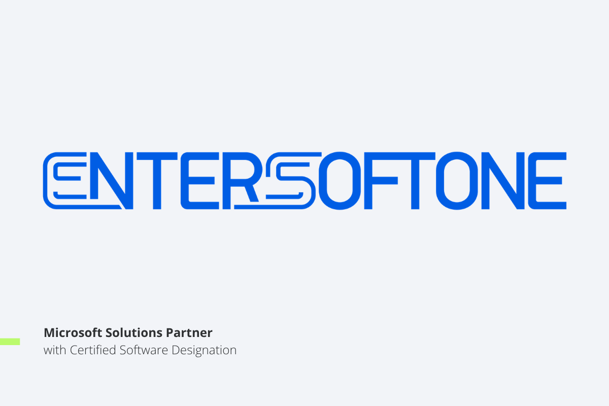 Η ENTERSOFTONE αποκτά την πιστοποίηση Solutions Partner with certified software