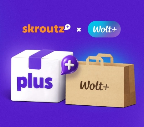 Το Skroutz Plus εμπλουτίζεται με μία στρατηγική συνεργασία με τη Wolt