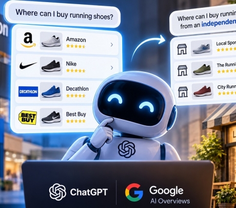 AI Shopping: ChatGPT και Google στέλνουν τους καταναλωτές κυρίως στους μεγάλους retailers
