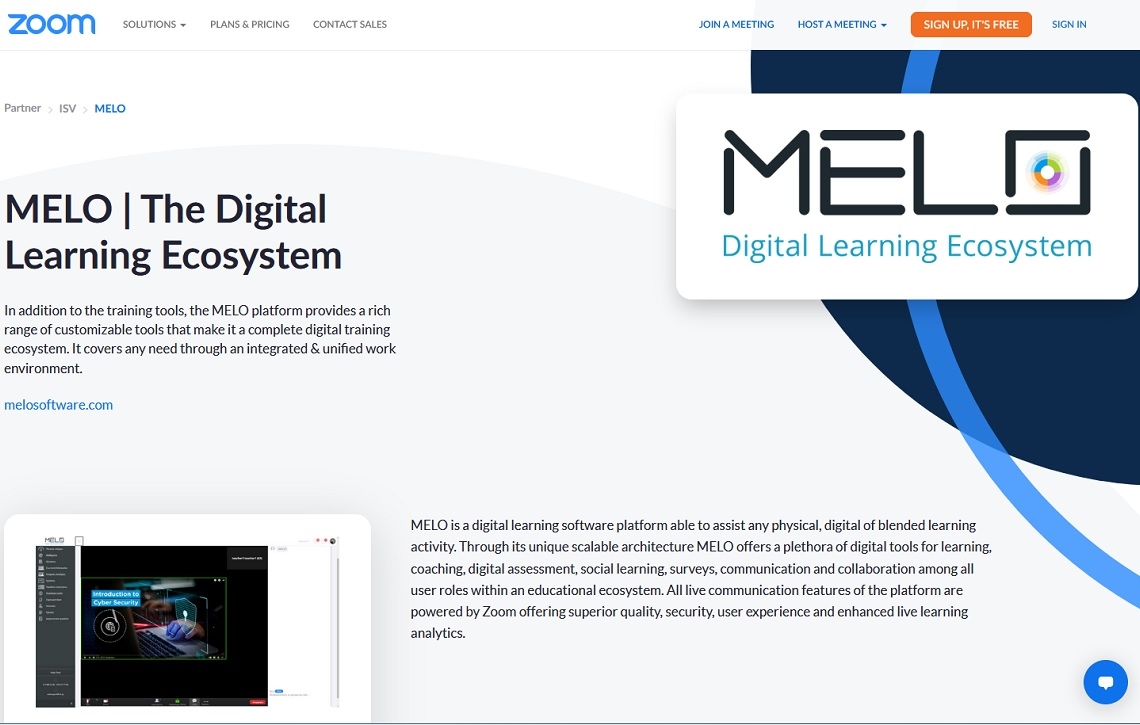 Η πλατφόρμα MELO της RDC έγινε διεθνές case study των ISV Partners της Zoom