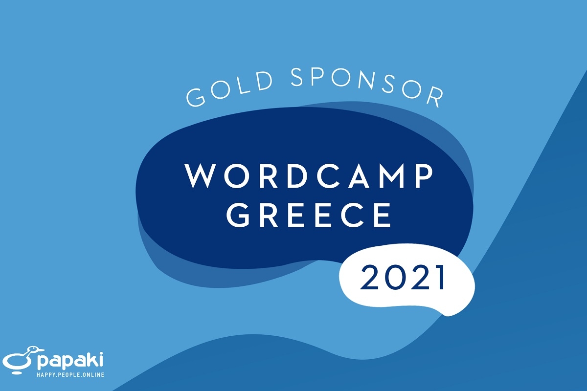 Το Papaki Χρυσός Χορηγός στο WordCamp Greece 2021