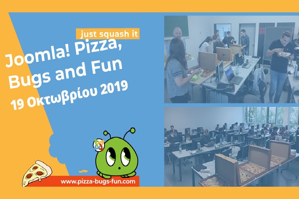 Το Joomla Users Group πάει για... Pizza, Bugs & Fun