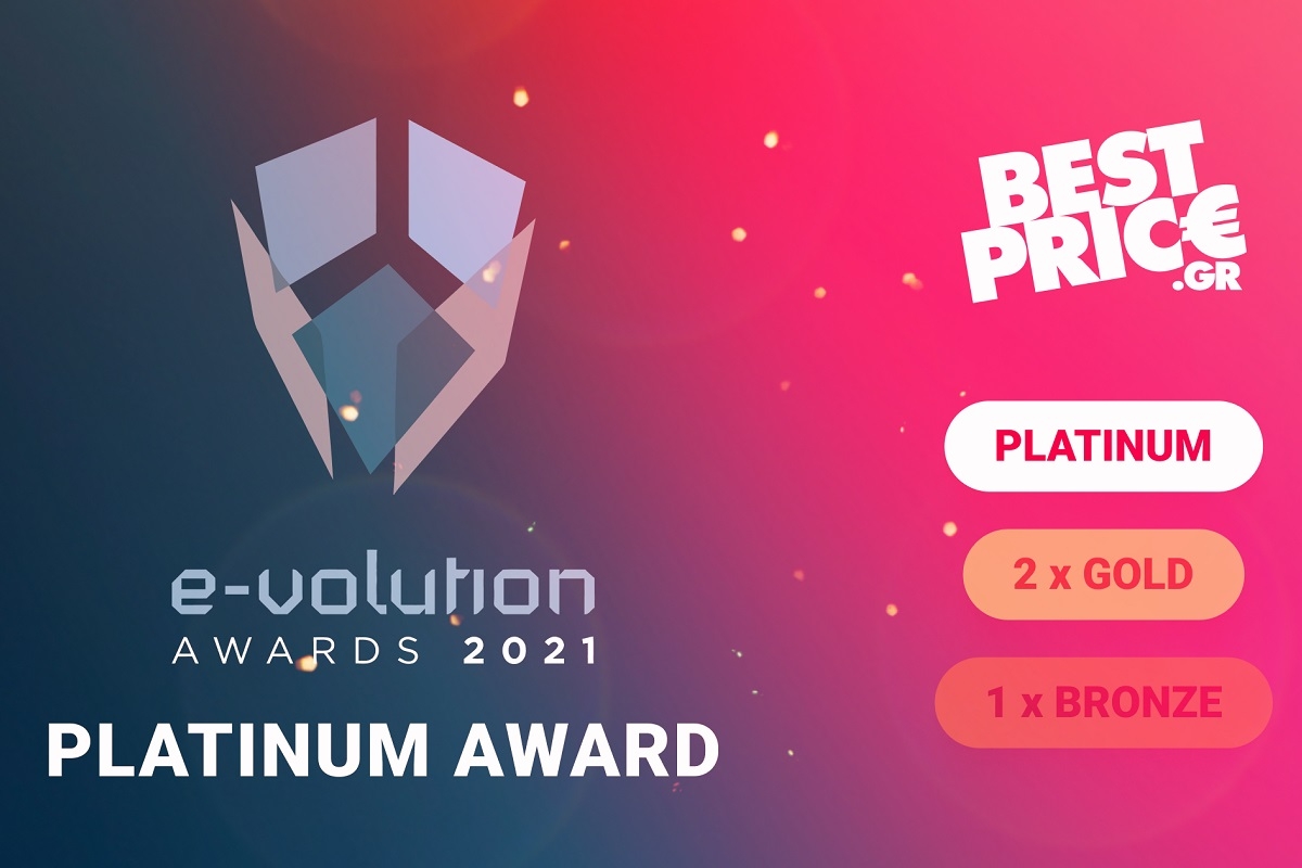 Platinum διάκριση για το BestPrice.gr στα E-volution Awards 2021