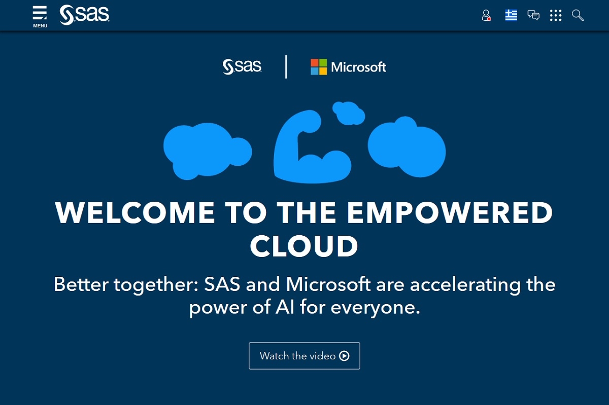 Συνεργασία SAS και Microsoft για το μέλλον των Analytics και της Τεχνητής Νοημοσύνης
